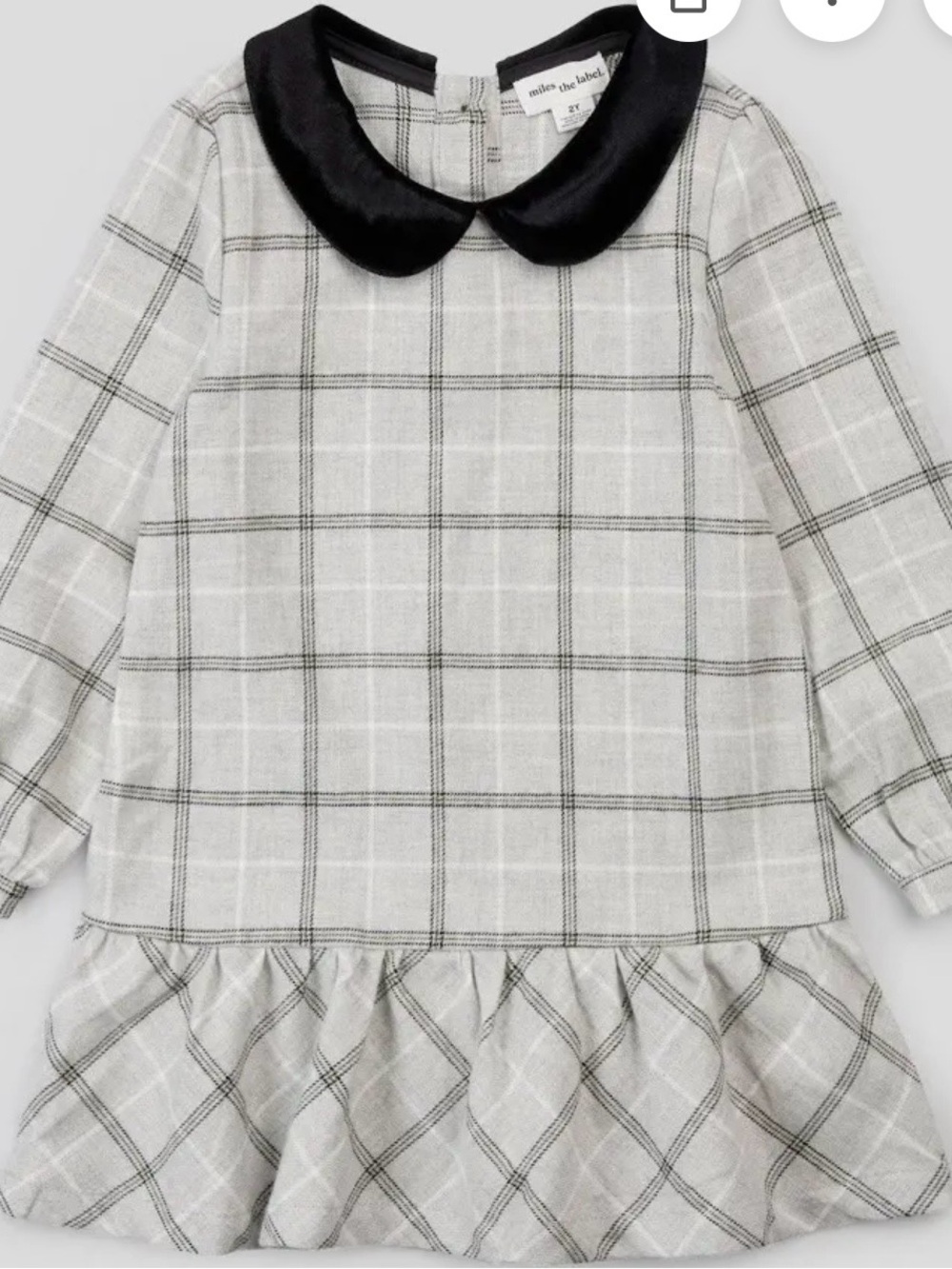 Miles the Label 24m Dress- Black & Gray
